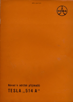 Tesla 514 - Navod k udrzbe 